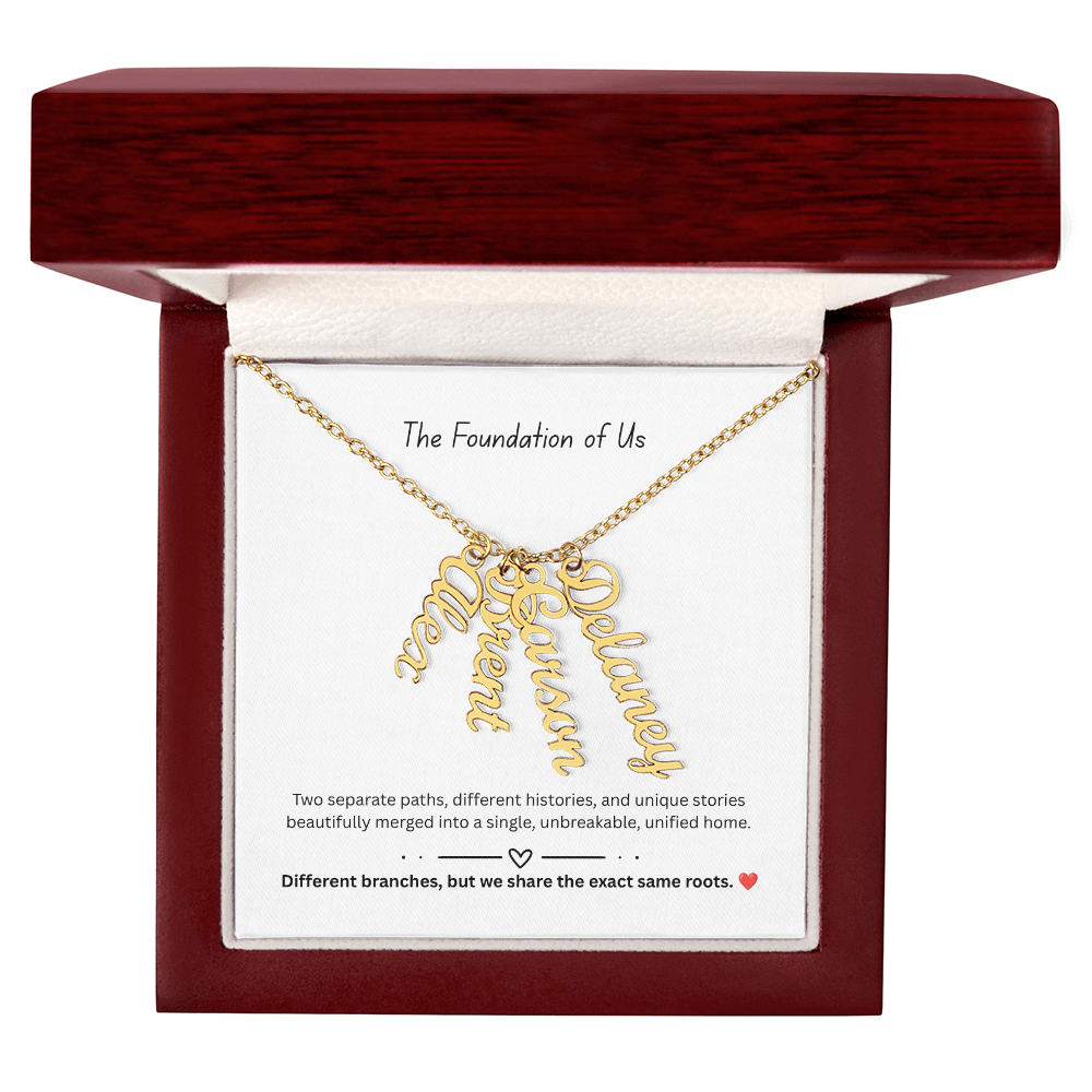 The "Two Worlds Unified" Multi-Bar Name Necklace