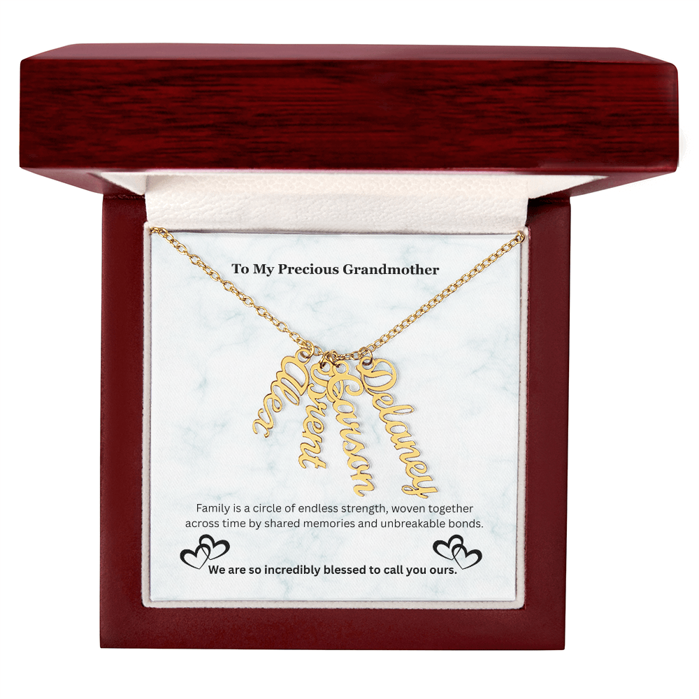 The "Generational Crest" Custom Multi-Bar Pendant