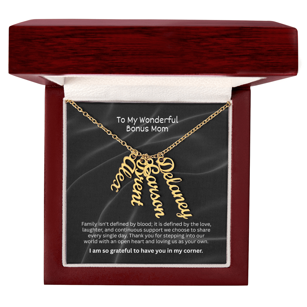 The "Bonus Mom Legacy" Multi-Name Necklace
