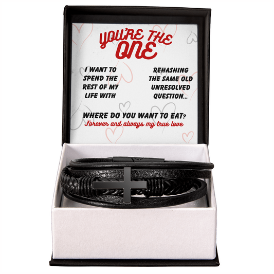 Love - I want to spend - Men's Cross Bracelet