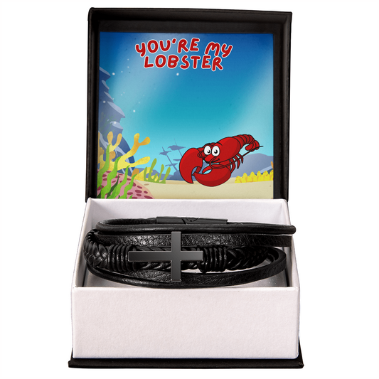 Love - You're my lobster - Men's Cross Bracelet