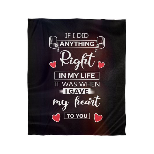 Love - If I did anything - Mink Fleece Blanket
