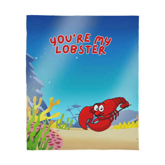 Love - You're my lobster - Jersey Fleece Blanket