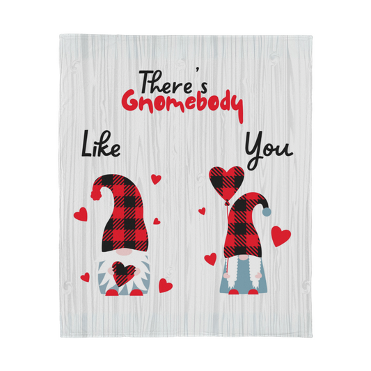 Gnome - There's Gnomebody - Jersey Fleece Blanket