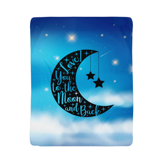 Love - To the moon and back - Sherpa Fleece Blanket