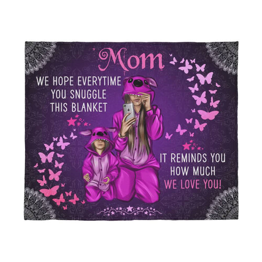 Mom - We hope everytime - Jersey Fleece Blanket