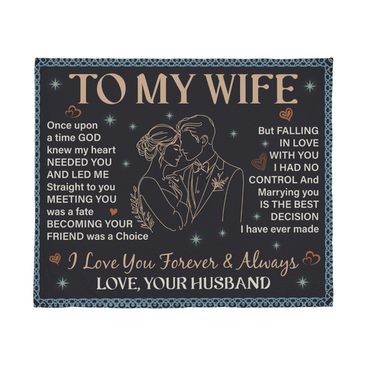 Wife - Once upon a time - Jersey Fleece Blanket