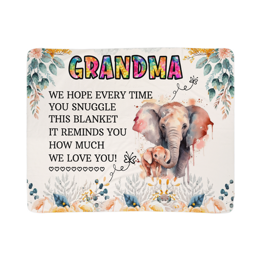 Grandma - We hope - Sherpa Fleece Blanket