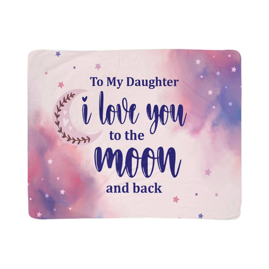 Daughter - I love you - Sherpa Fleece Blanket