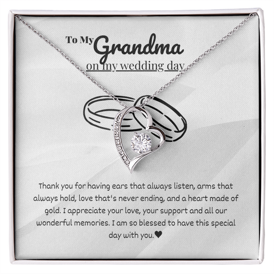 Grandmother - Thank you - Forever Love Necklace