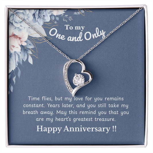 One and Only - Time flies - Forever Love Necklace