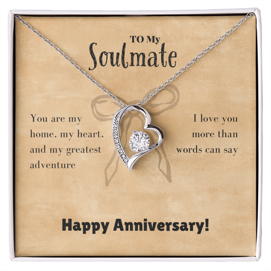 Soulmate - You are my home - Forever Love Necklace