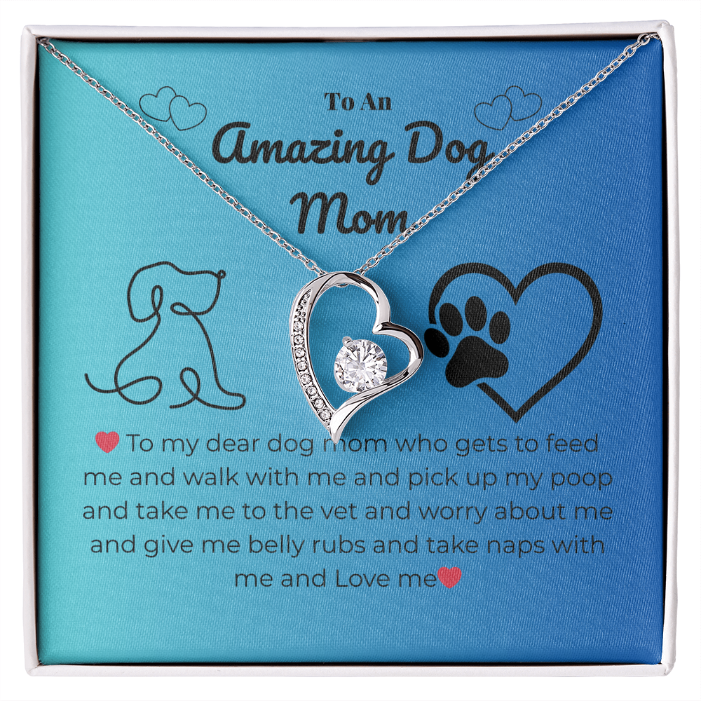 Pet mom - To my dear dog mom - Forever Love Necklace