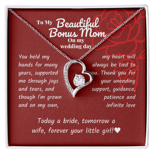 Step mom - You held my hands - Forever Love Necklace