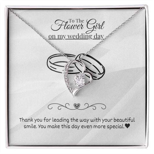 Flower Girl - Beautiful smile - Forever Love Necklace