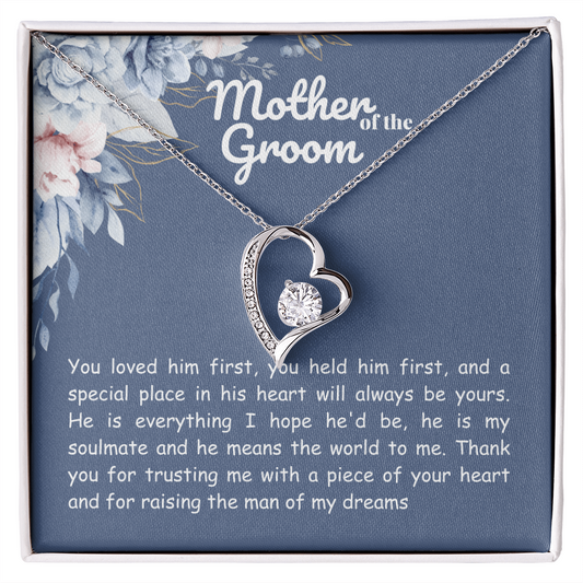 Mother in law - You loved him first - Forever Love Necklace
