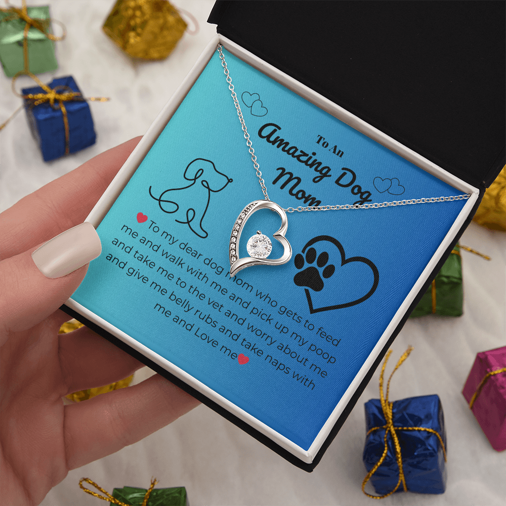 Pet mom - To my dear dog mom - Forever Love Necklace