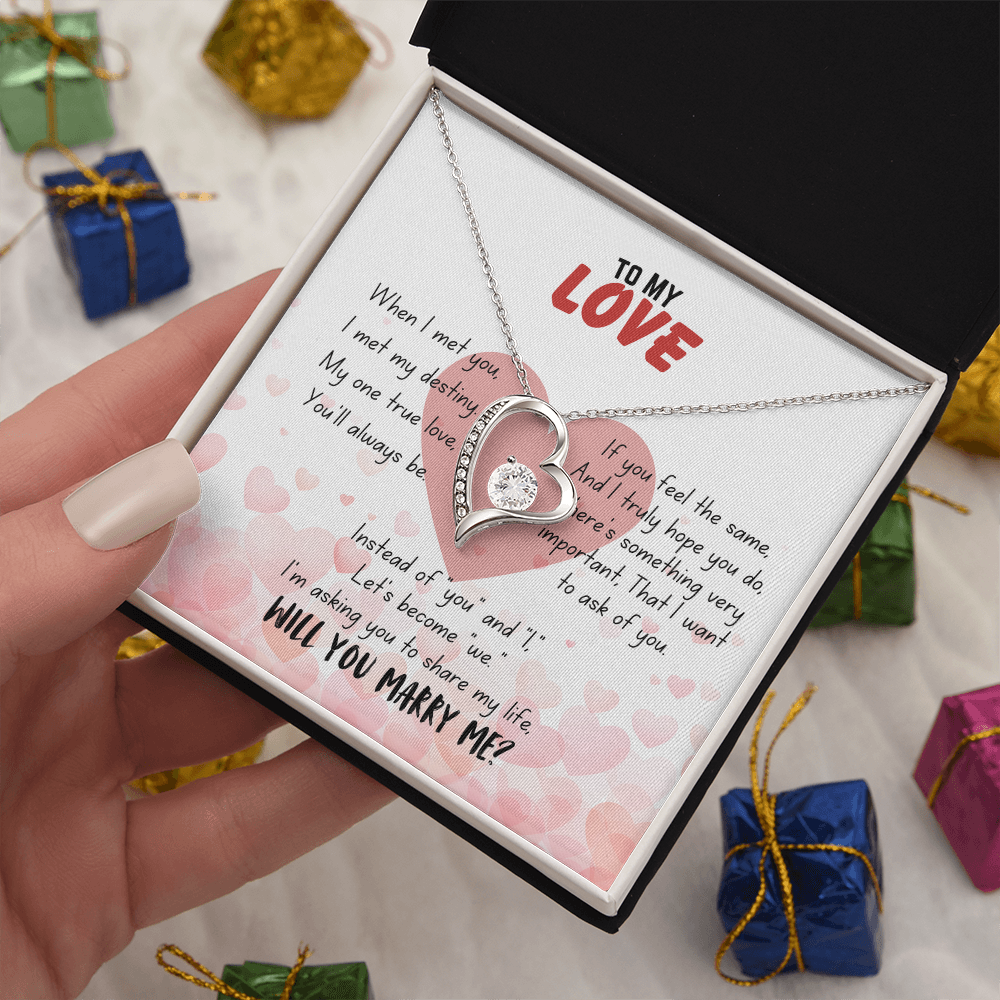 To my love - When I met you - Forever Love Necklace