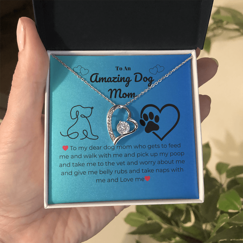 Pet mom - To my dear dog mom - Forever Love Necklace