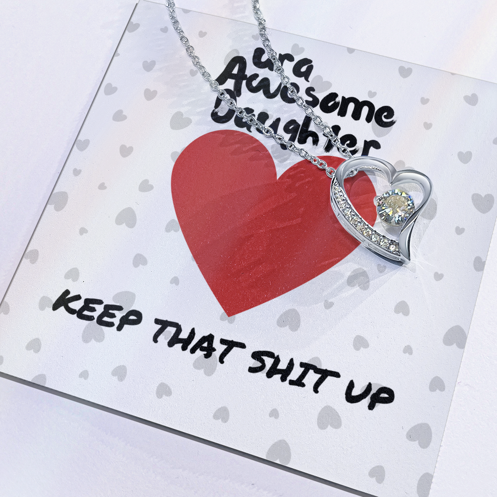 ura Awesome Daughter - Keep that - Forever Love Necklace