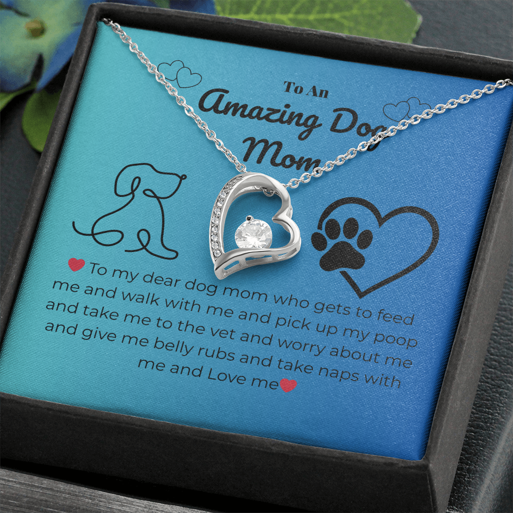 Pet mom - To my dear dog mom - Forever Love Necklace