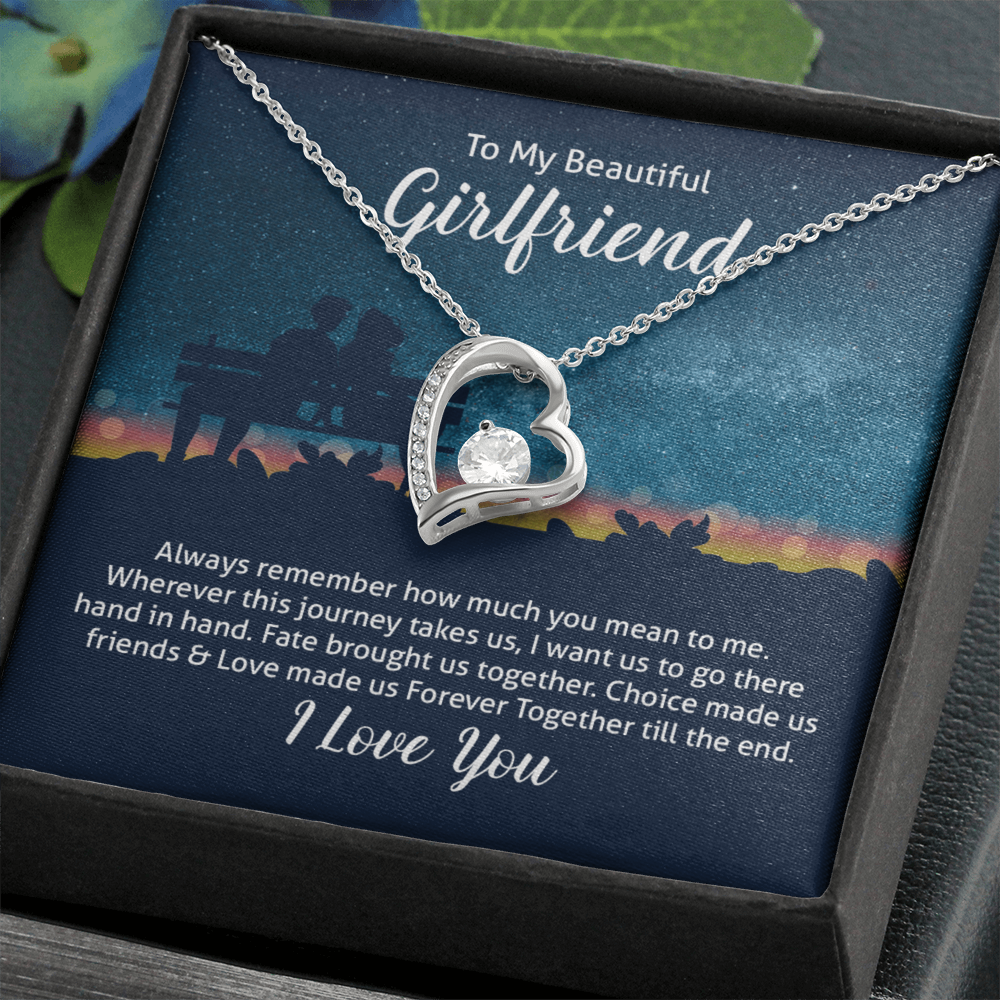 To Girlfriend - Always remember - Forever Love Necklace