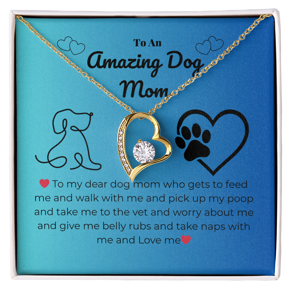 Pet mom - To my dear dog mom - Forever Love Necklace