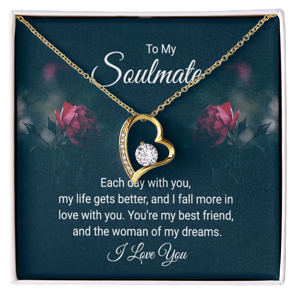 To Soulmate - Each day with you - Forever Love Necklace