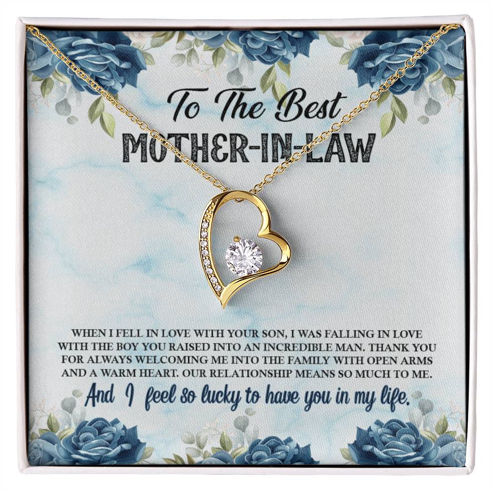 To Mother In Law - When I fell in love - Forever Love Necklace