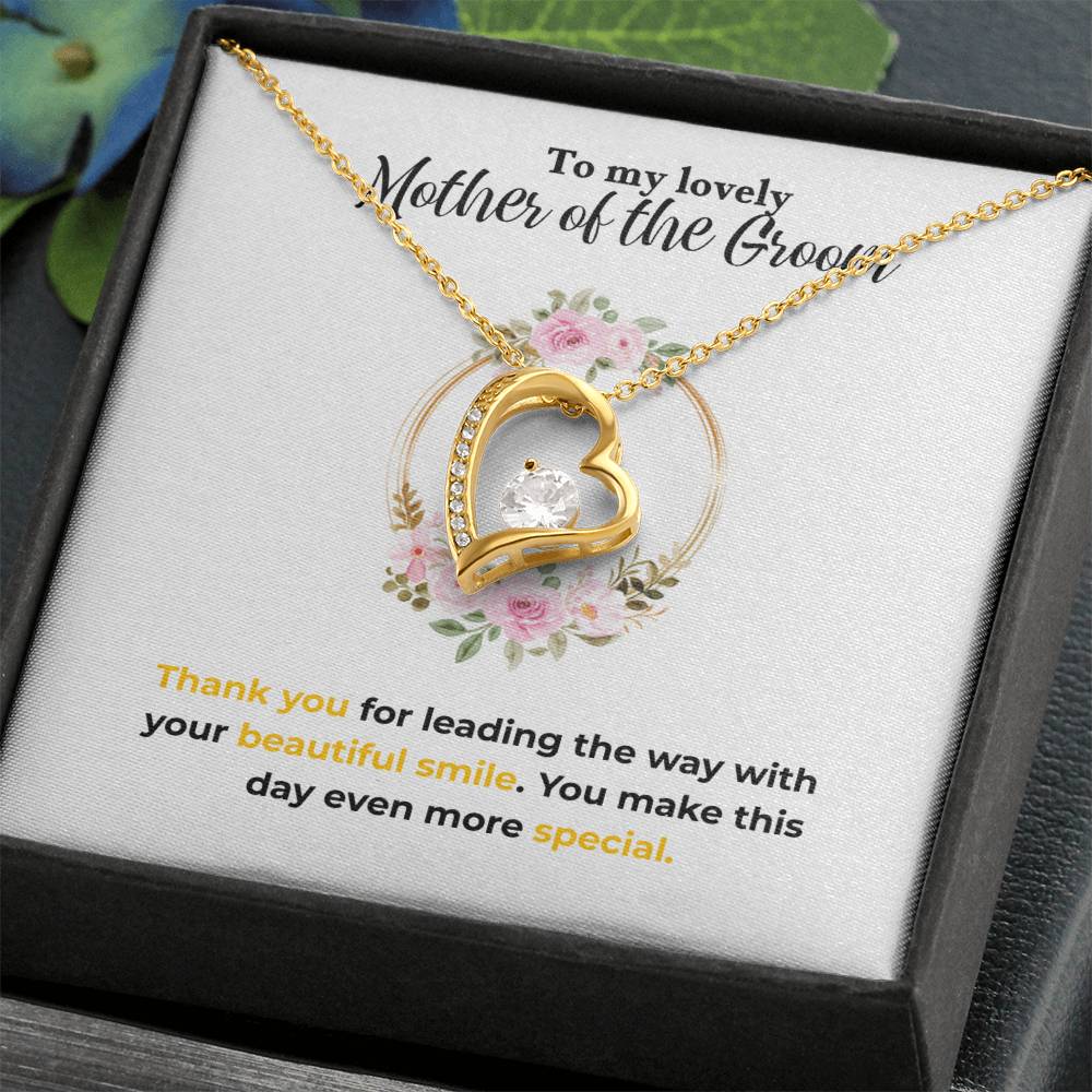 Mother of the Groom - Beautiful smile - Forever Love Necklace