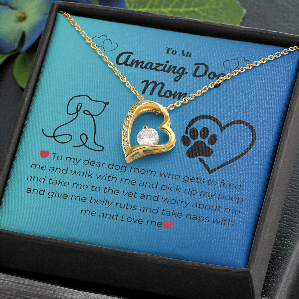 Pet mom - To my dear dog mom - Forever Love Necklace