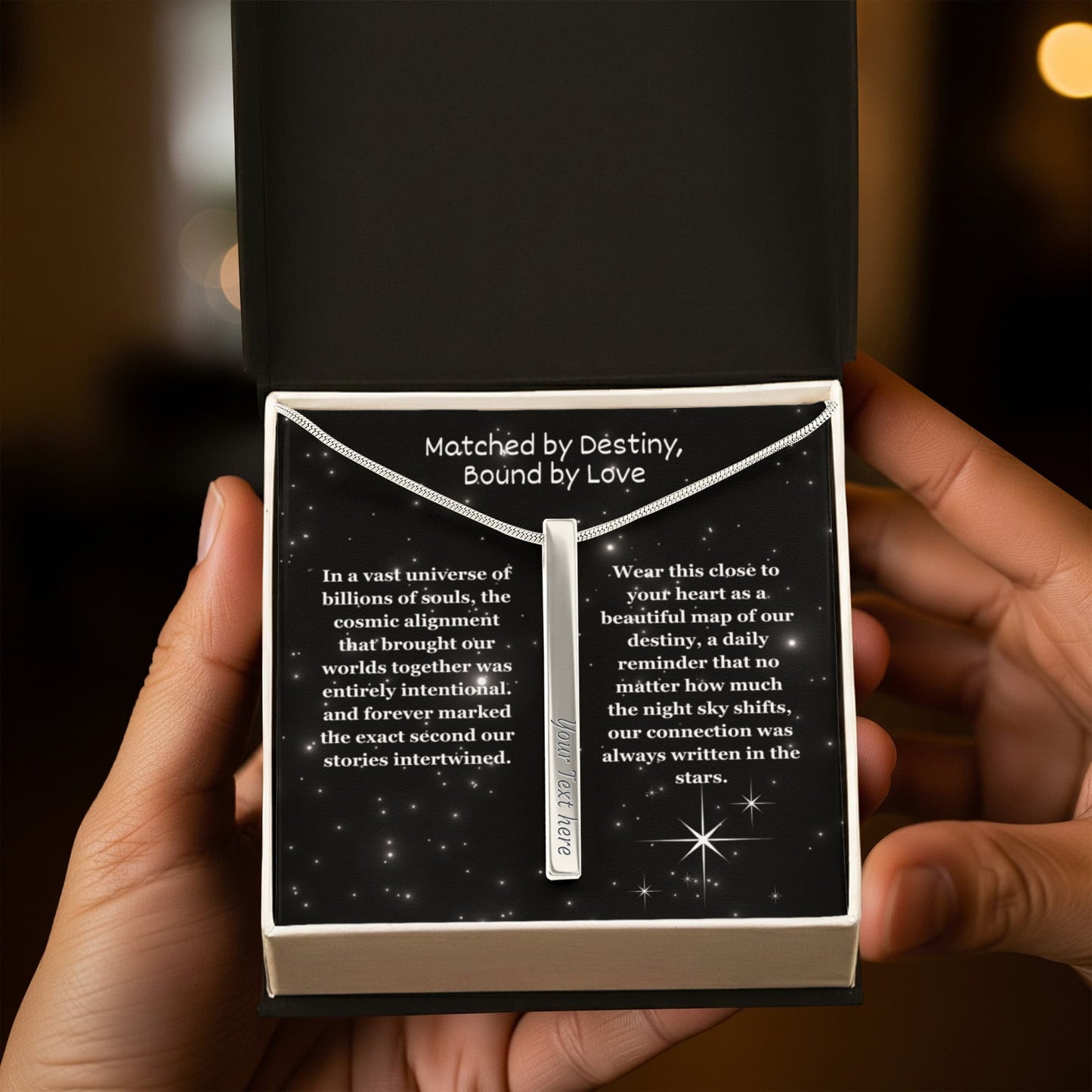 The "Written In The Stars" Custom 4-Sided Zodiac Necklace