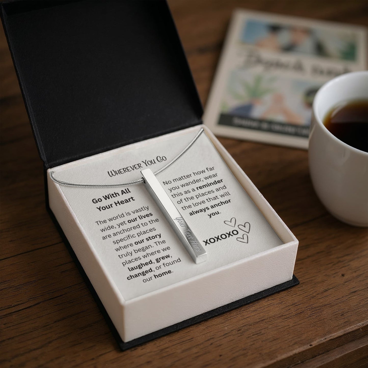 The "Love Coordinates" 4-Sided Custom GPS Necklace