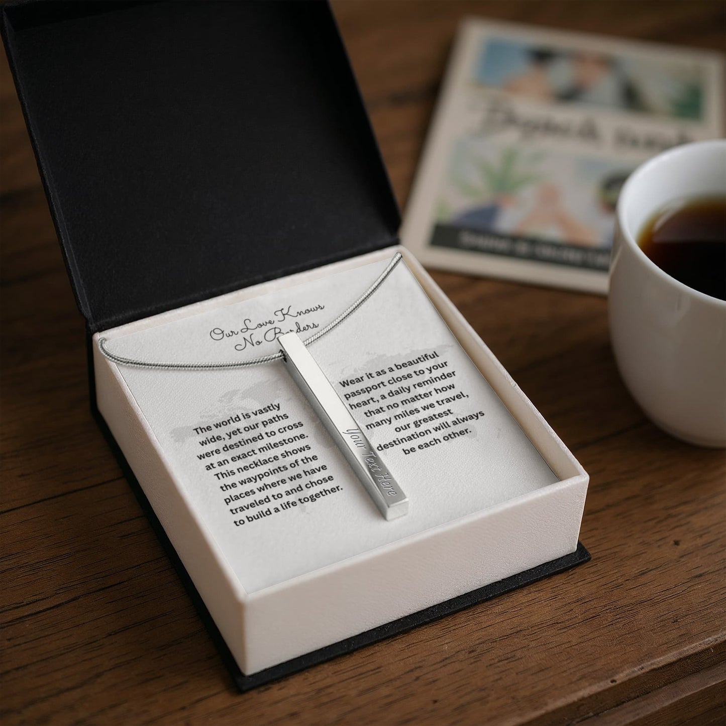 The "Global Love Story" Custom 4-Sided International Necklace