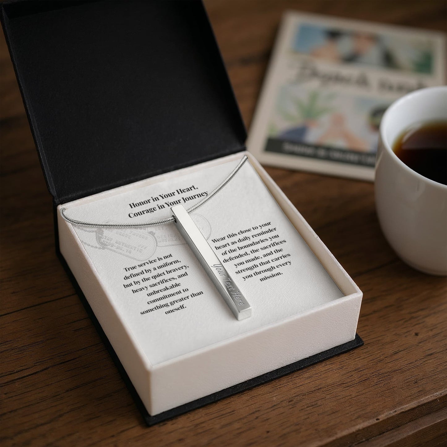 The "Military Pride" Custom 4-Sided Deployment Necklace