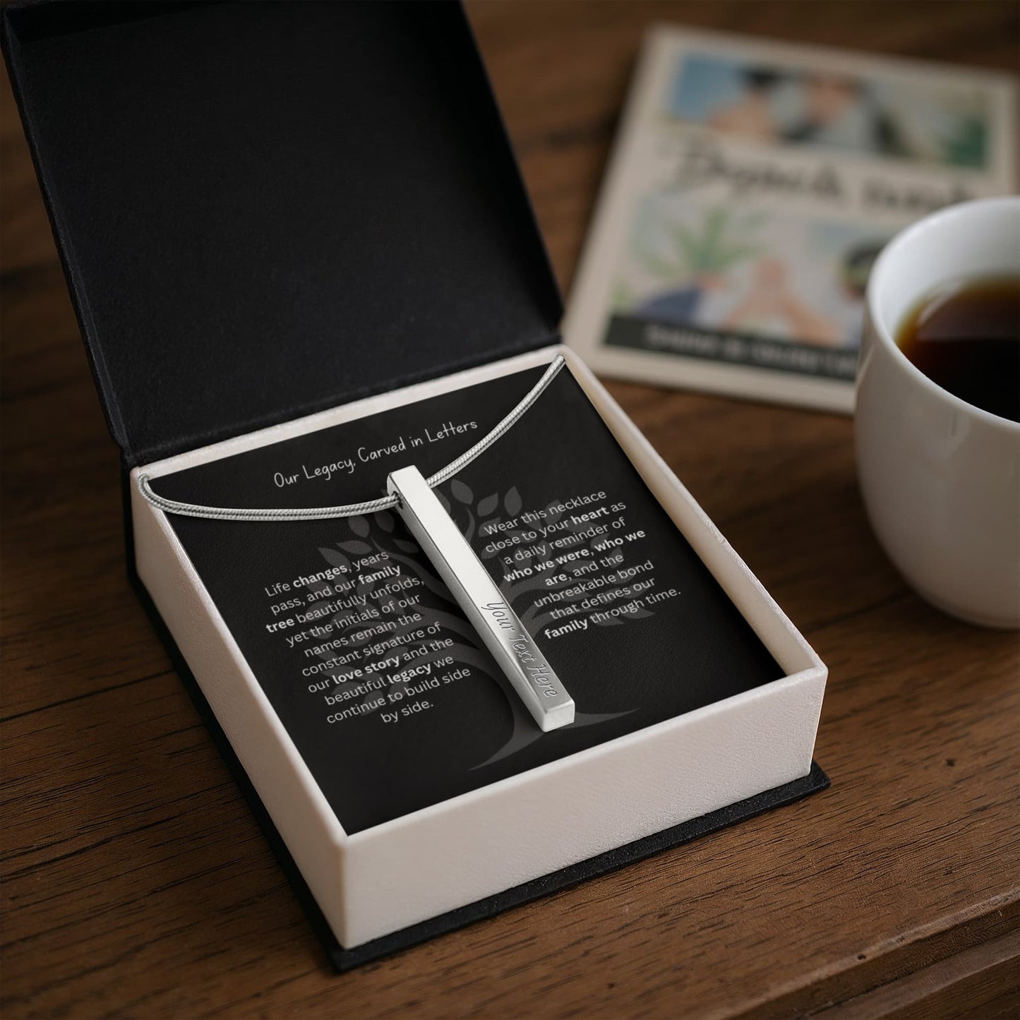 The "Family Initials Legacy" Personalized 4-Sided Necklace