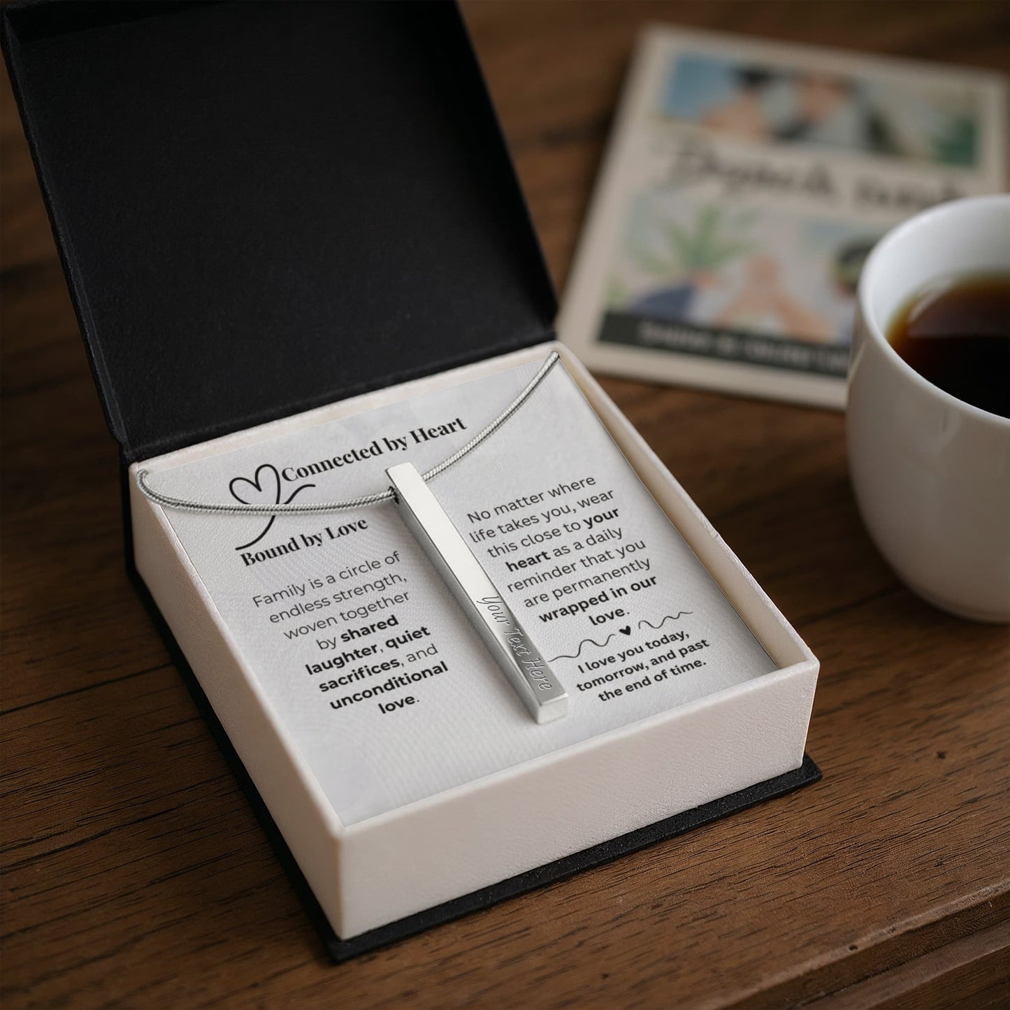The "Family Bond" Personalized 4-Sided Necklace for Wife