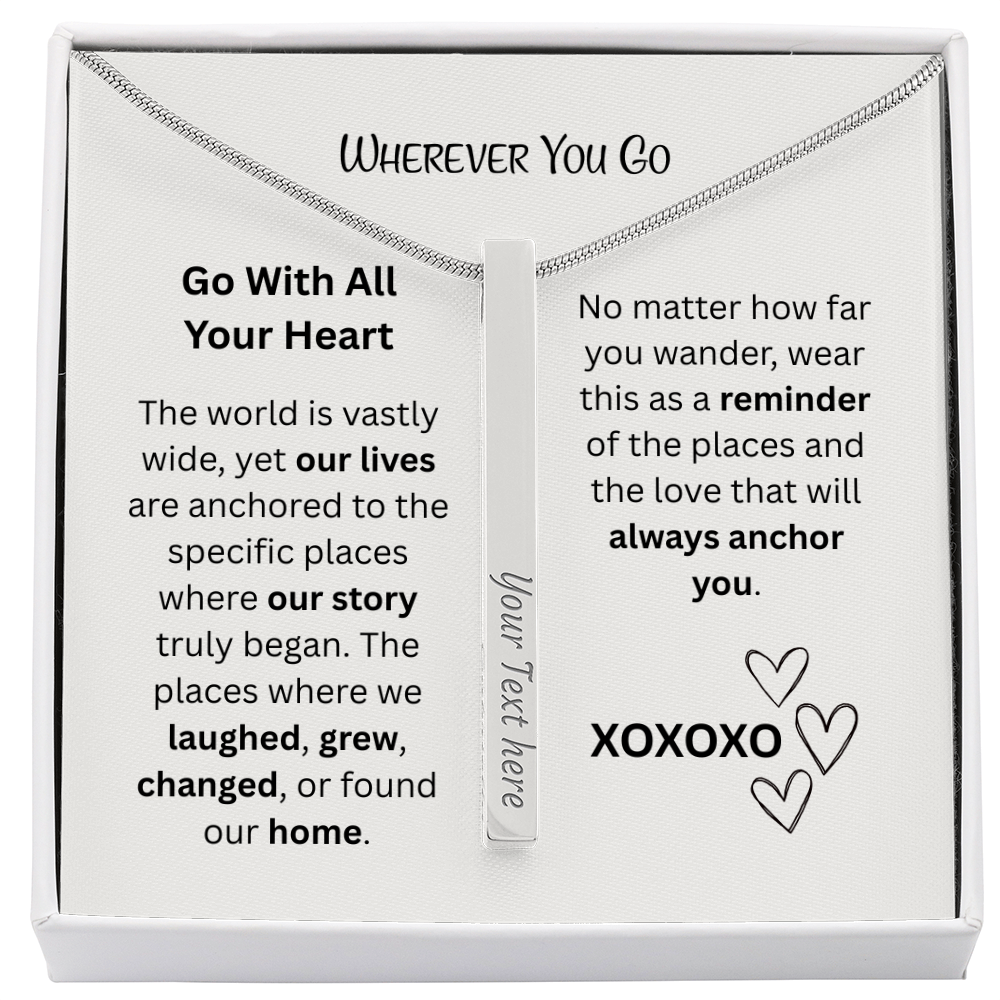 The "Love Coordinates" 4-Sided Custom GPS Necklace