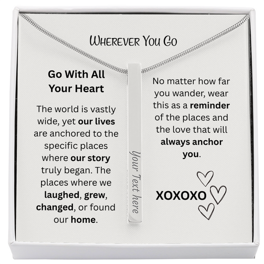 The "Love Coordinates" 4-Sided Custom GPS Necklace