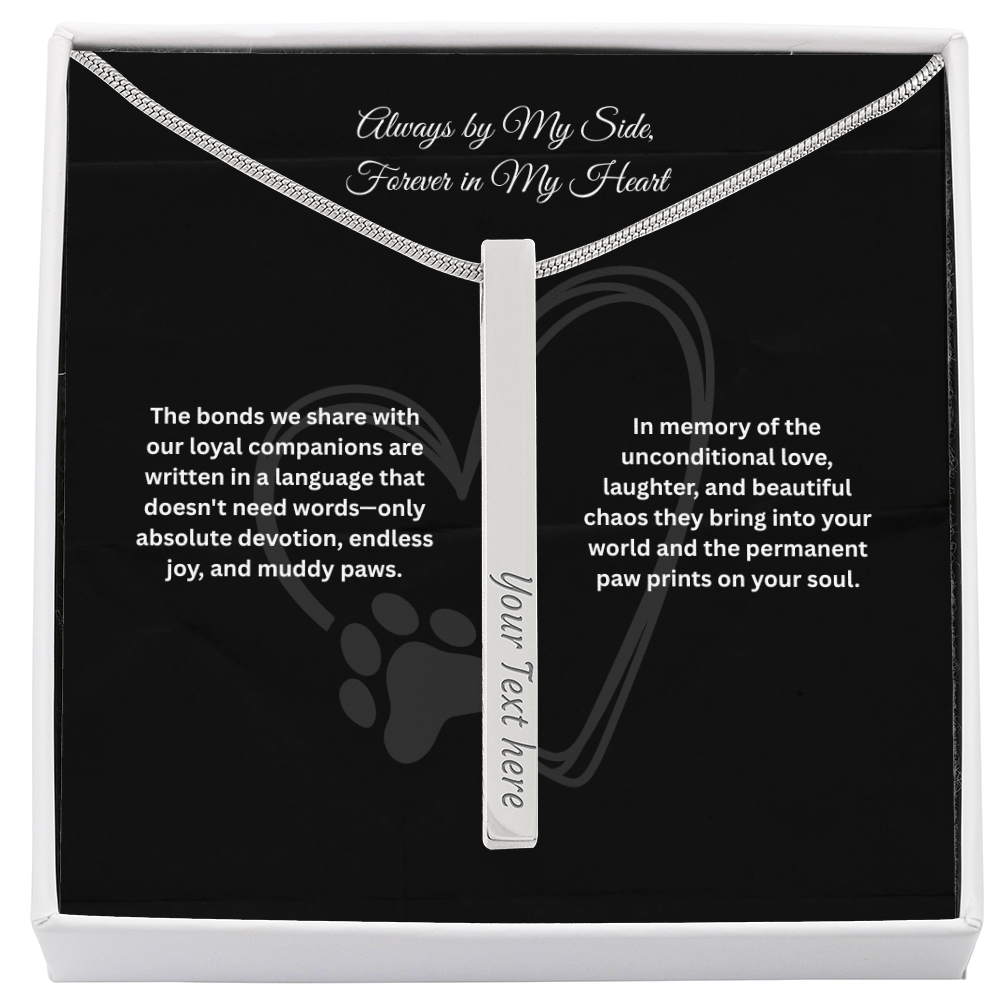 The "Pet Parent Legacy" Personalized 4-Sided Name Necklace