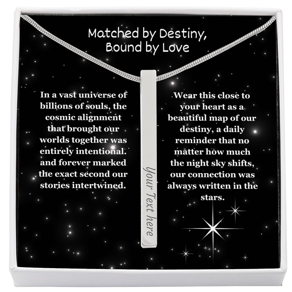 The "Written In The Stars" Custom 4-Sided Zodiac Necklace