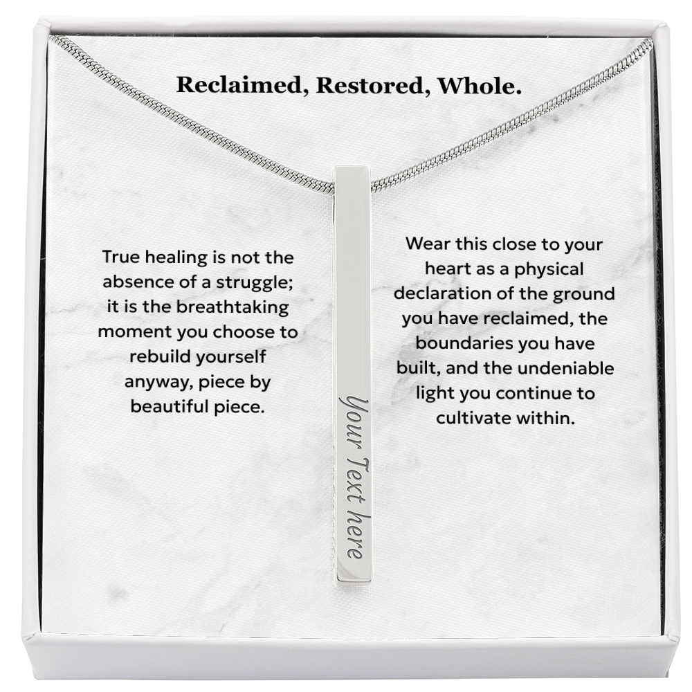 The "Self-Reclamation" Personalized Vertical Healing Necklace