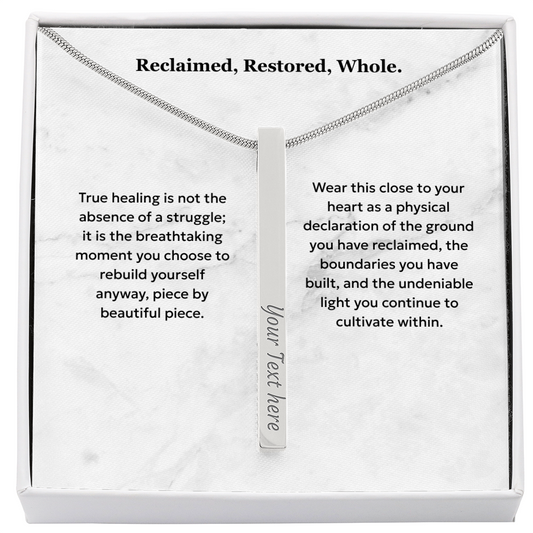 The "Self-Reclamation" Personalized Vertical Healing Necklace