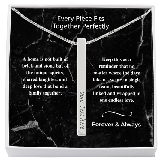 The "Whole Family Grid" Personalized 4-Sided Name Necklace