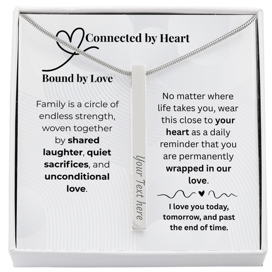 The "Family Bond" Personalized 4-Sided Necklace for Wife