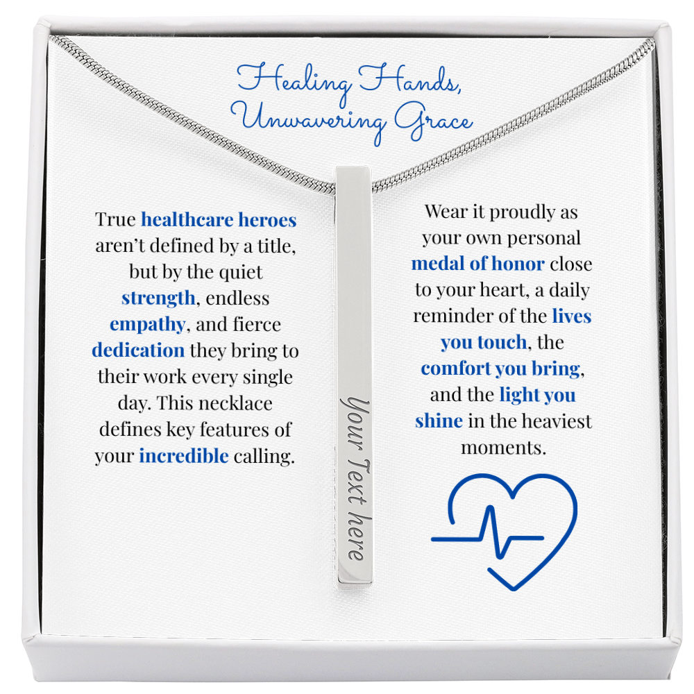 The "Healthcare Hero" Custom 4-Sided Nurse & Doctor Necklace