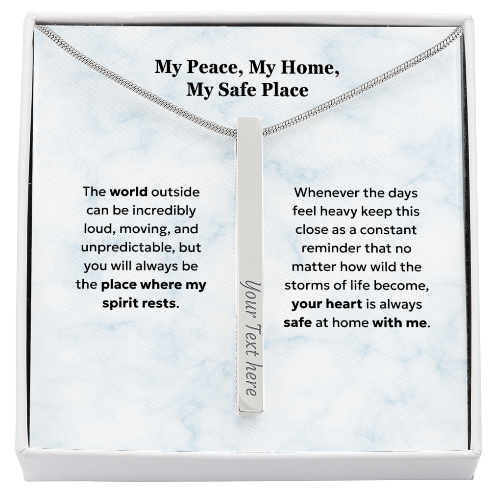 The "Safe Harbor" Personalized 4-Sided Reassurance Necklace