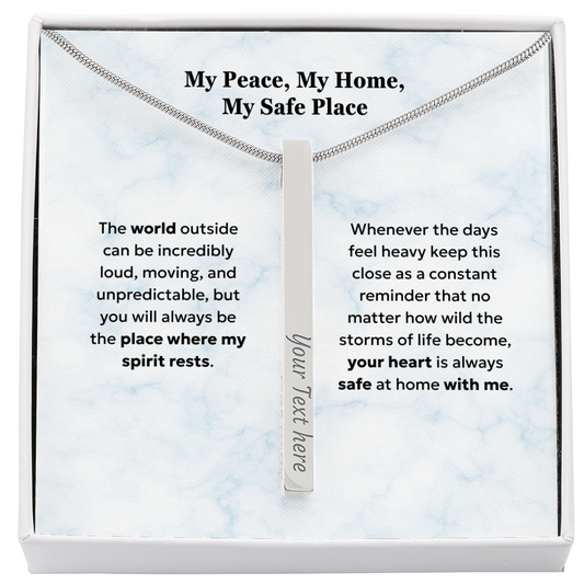 The "Safe Harbor" Personalized 4-Sided Reassurance Necklace