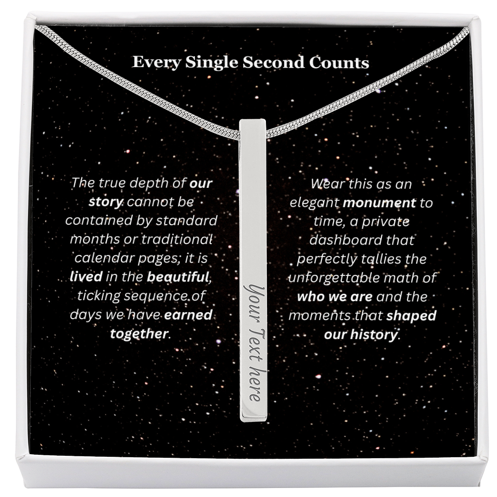 The "Days of My Life" Custom 4-Sided Countdown Necklace