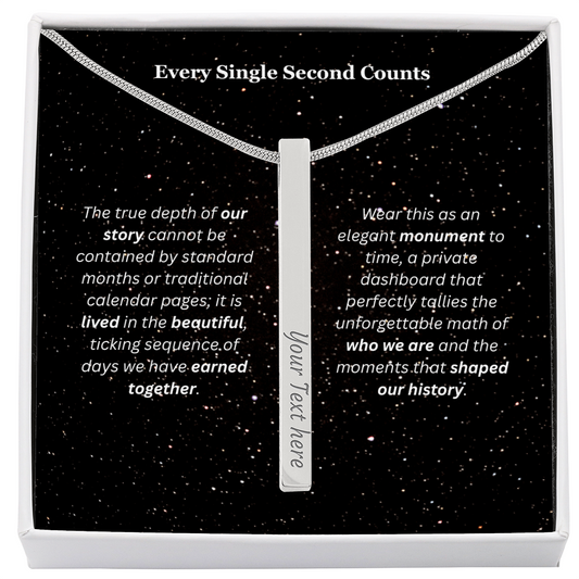The "Days of My Life" Custom 4-Sided Countdown Necklace